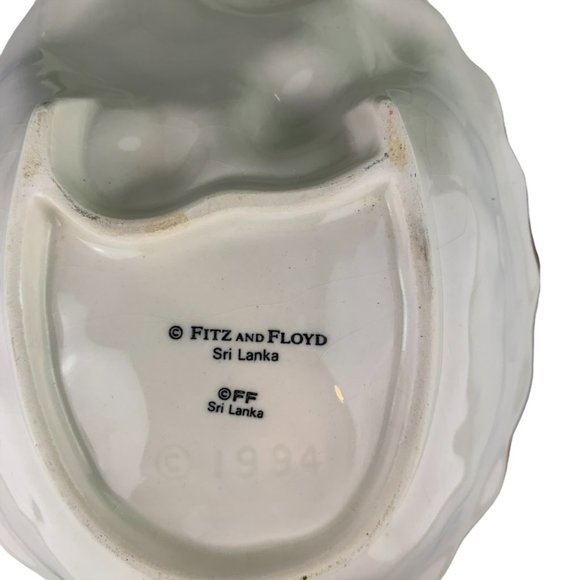 Vtg Fitz & Floyd Pineapple Dish Tray 1994 Sri Lanka Candy Fruit Tango Small Serv - Picture 5 of 5